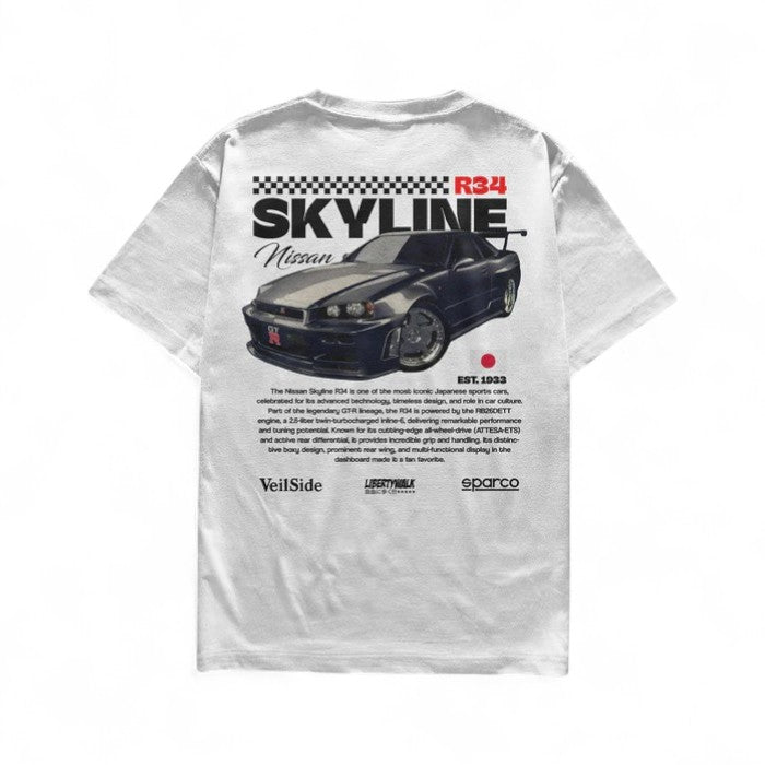 Camiseta Nissan Skyline - R34