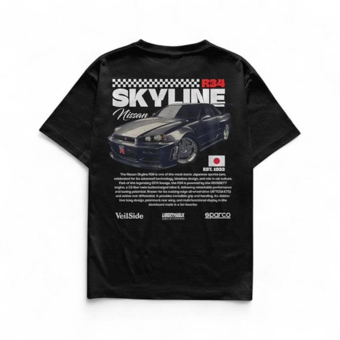 Camiseta Nissan Skyline - R34