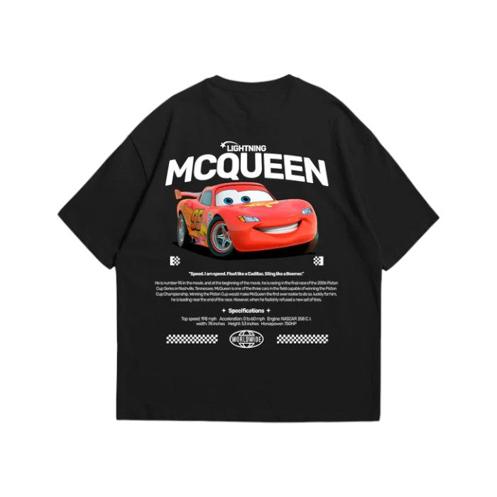 Camiseta Oversized McQueen Cars