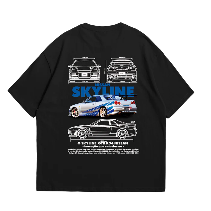 Camiseta Oversized Skyline