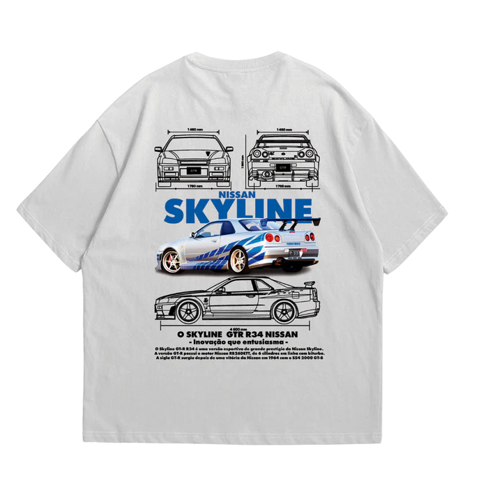 Camiseta Oversized Skyline