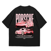 Camiseta Oversized Porsche Pink