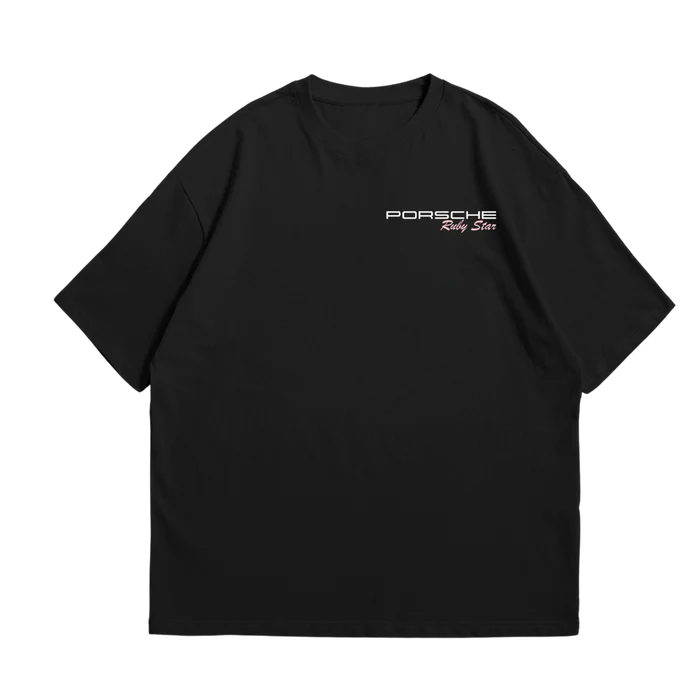 Camiseta Oversized Porsche Pink
