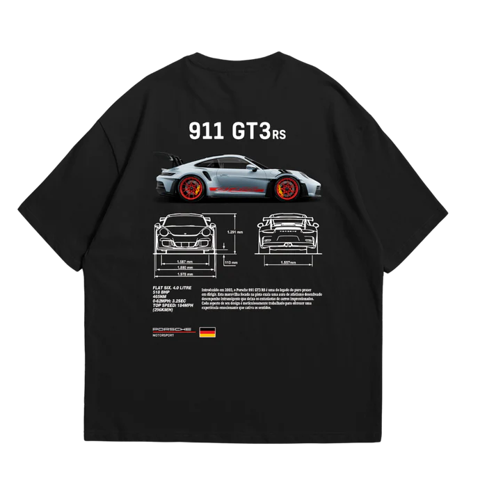 Camiseta Oversized Porsche Club