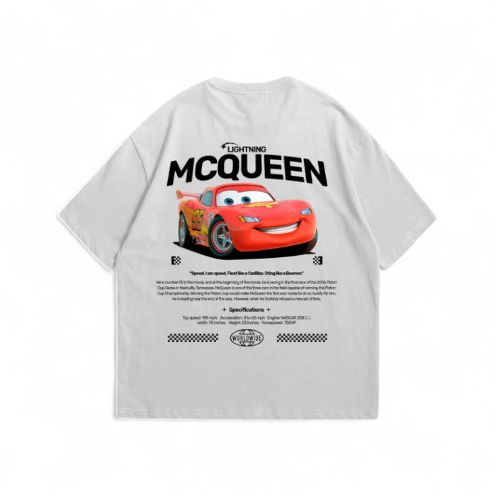 Camiseta Oversized McQueen Cars