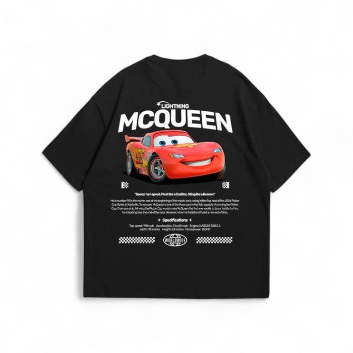 Camiseta Oversized McQueen Cars