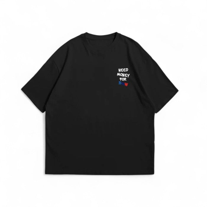 Camiseta Oversized Need Money For BMW