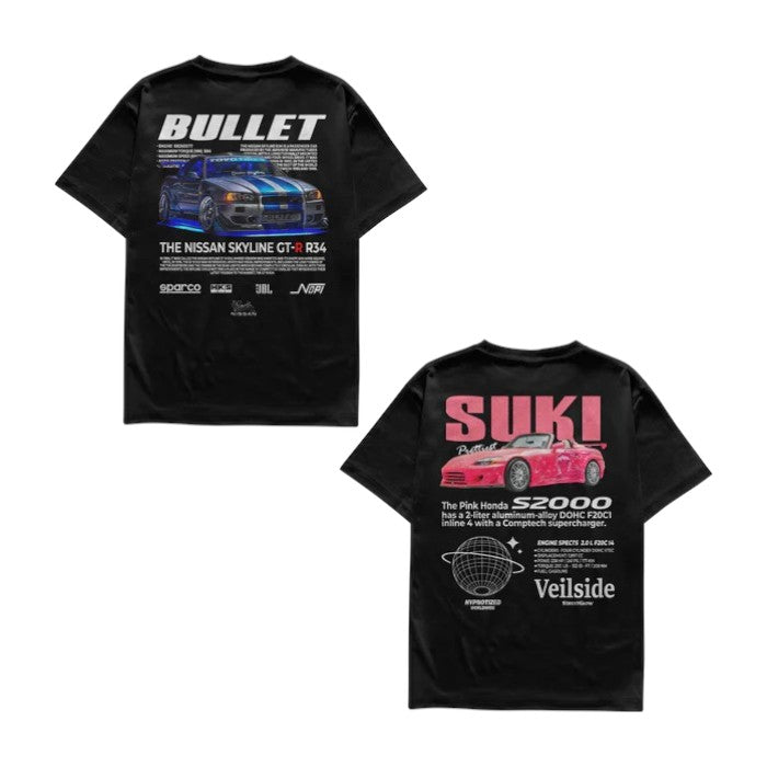 Camiseta Bullet e Suki Casal