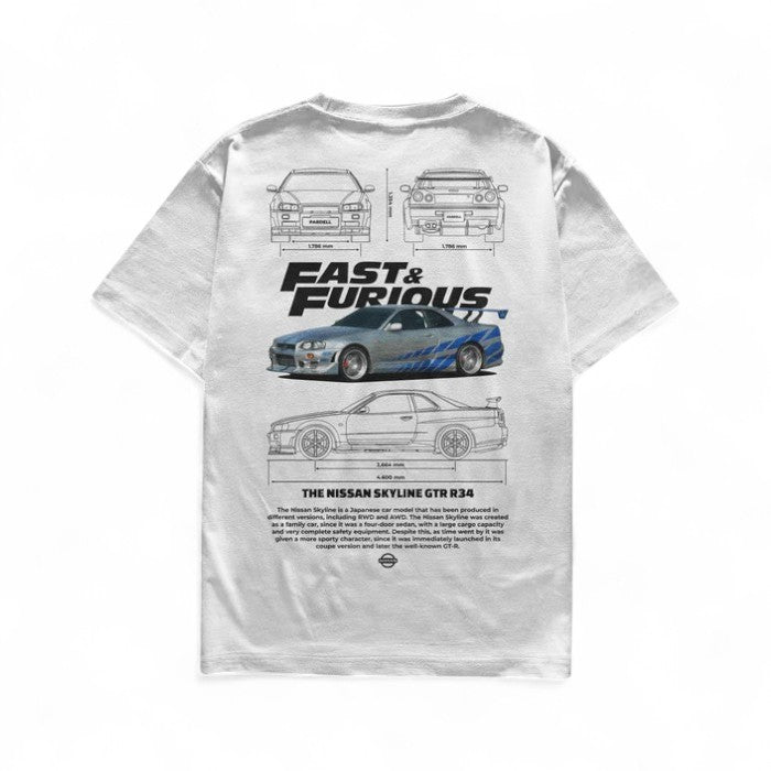 Camiseta Skyline Fast and Furious