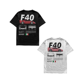 Camiseta Ferrari F40 e Ferrari F40 Pink Casal