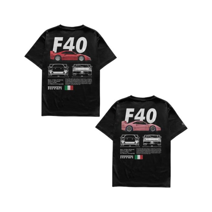 Camiseta Ferrari F40 e Ferrari F40 Pink Casal