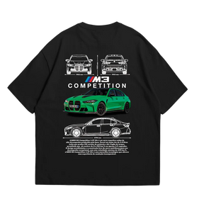 Camiseta Oversized BMW M3 Competition