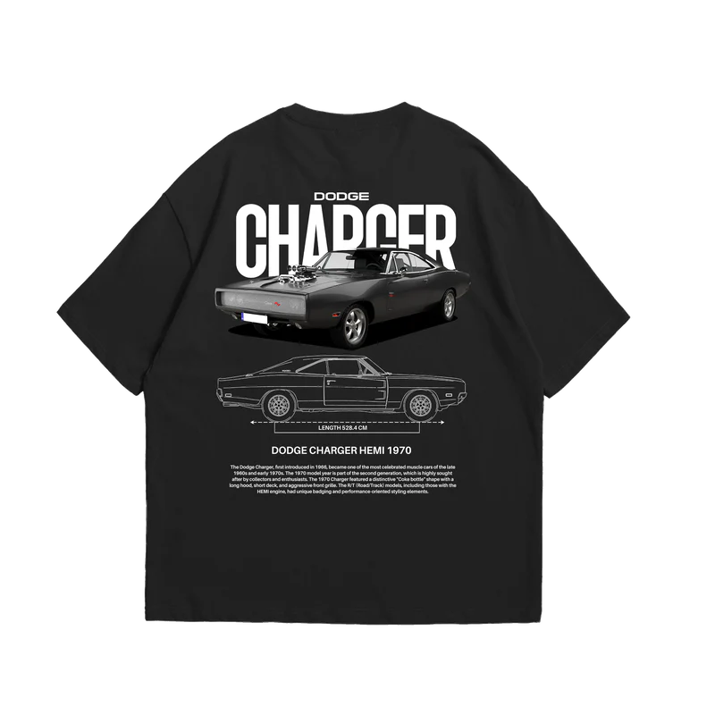 Camiseta Oversized Dodge Charger