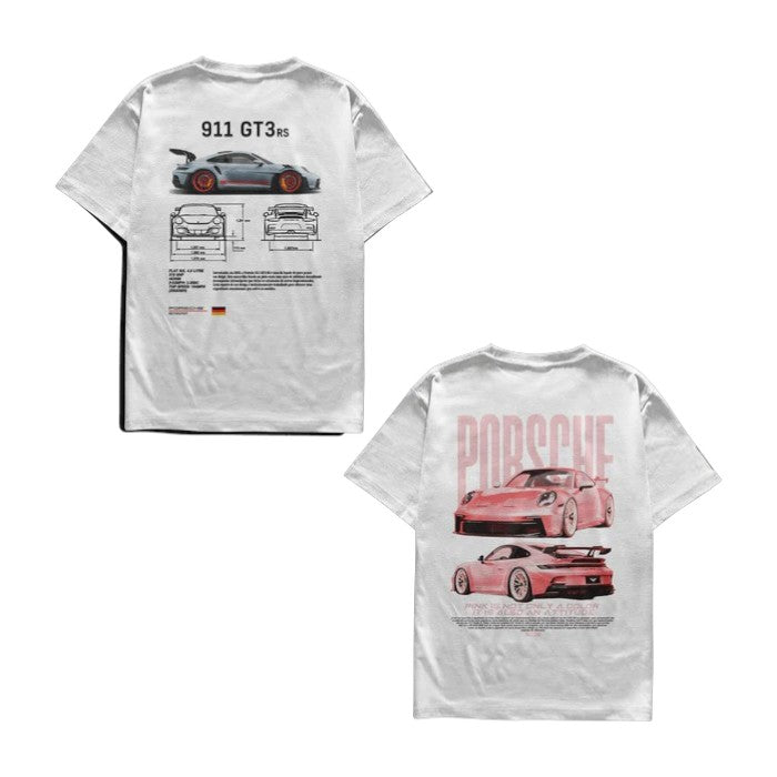 Camiseta Porsche e Porsche Pink Casal